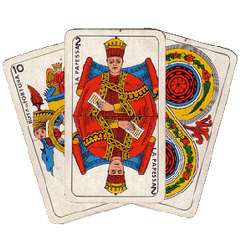 immagine raffigurante tre carte da briscola